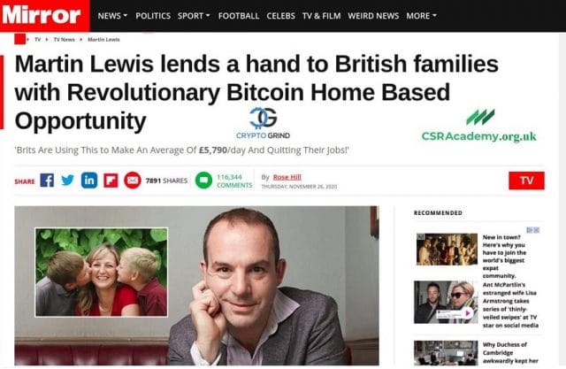 Crypto Grind Martin Lewis